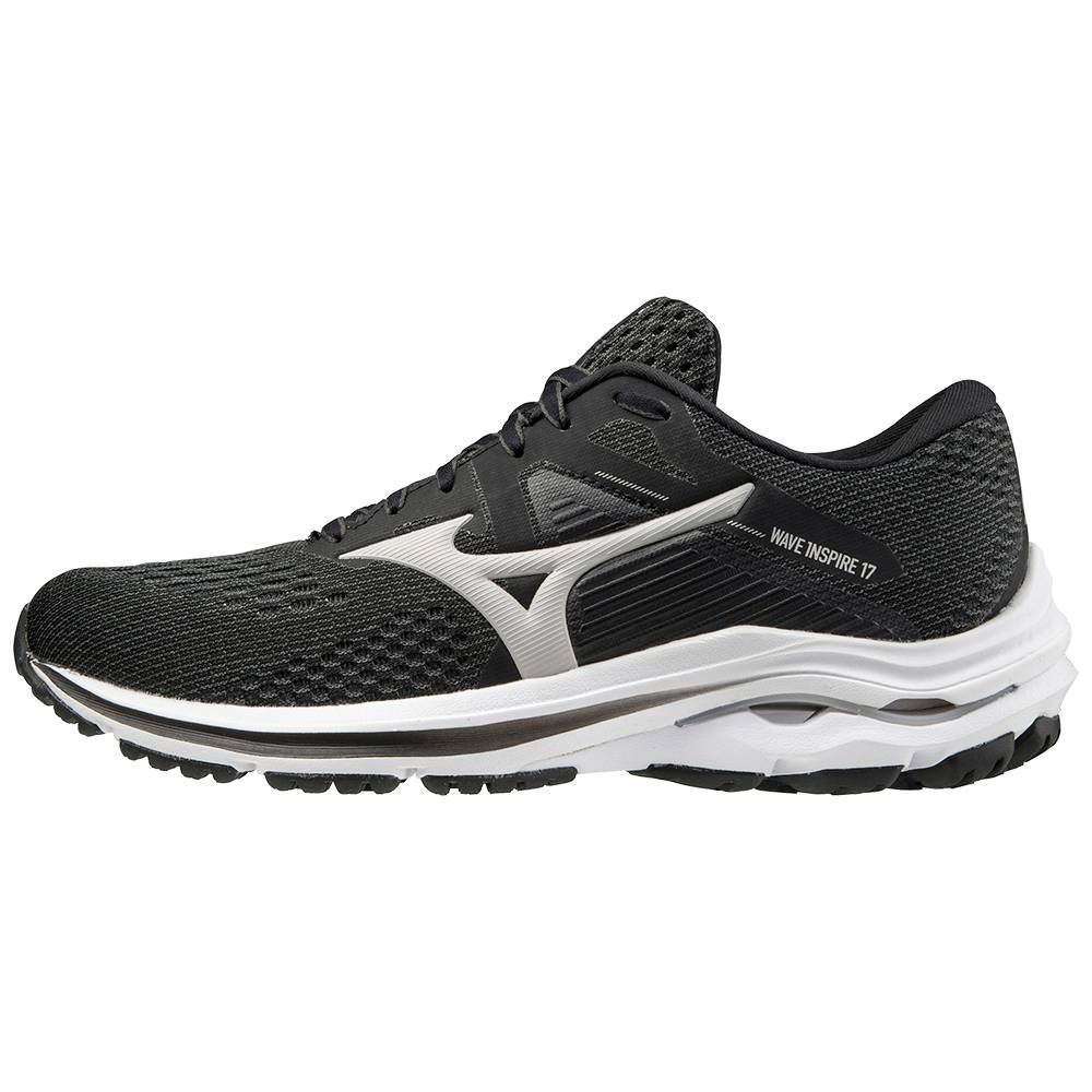 Damske Bezecke Topanky Mizuno Wave Inspire 17 D (Wide) Tmavo Siva Vypredaj WKGY97681